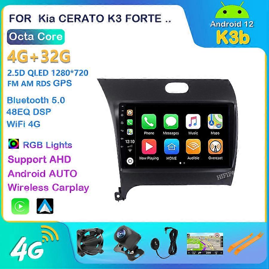 9" DSP 4G+WiFi 2din Android Car Radio Multimedia Video Player Navigation GPS For Kia K3 Cerato Forte 2013-2017 3 YD Tuner