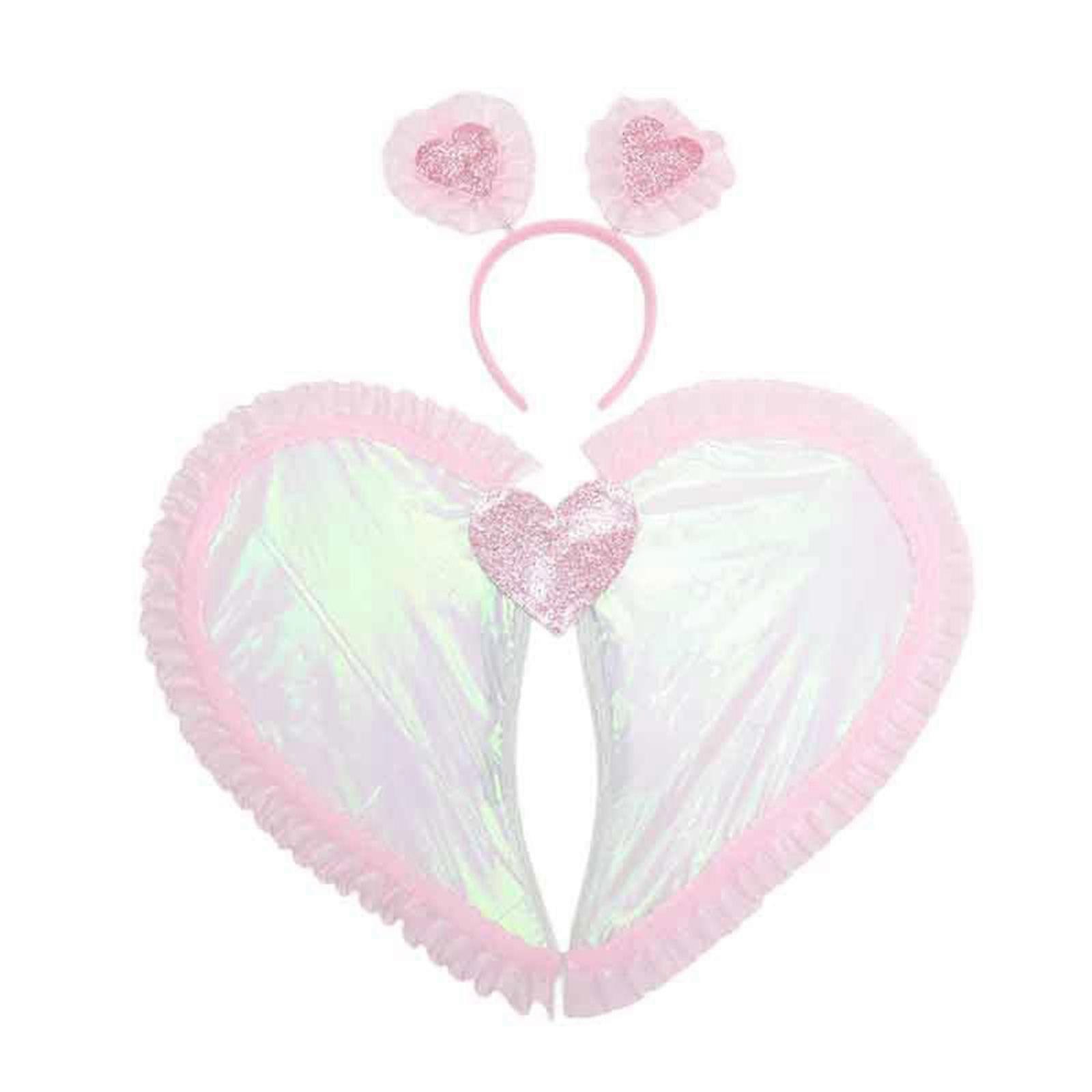 סט תחפושות חדש של נסיכת פיות, כולל סרט ראש, כנף פיות פרפר לבנות