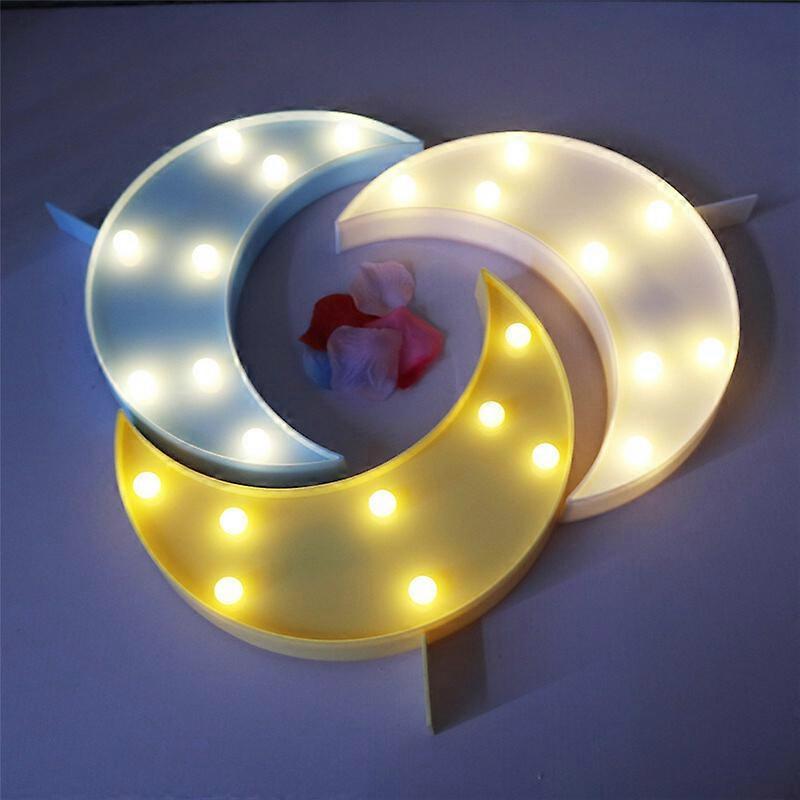 2023 New 3D Moon Star Cactus LED Night Light for Kids Room, Cordless Wall/Desktop Lamp, Battery Powered