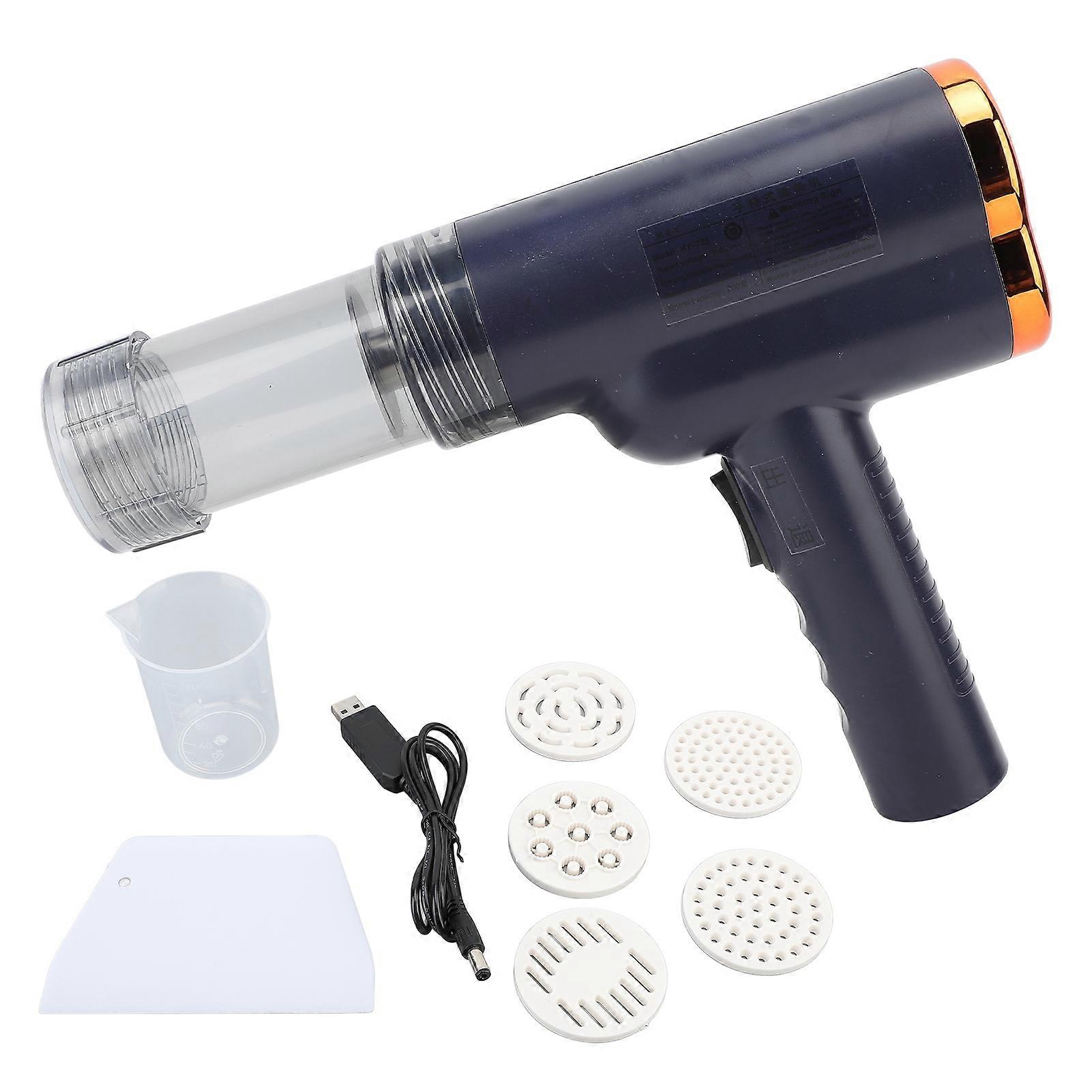 Electric Automatic Pasta Maker Labor Saving 304 Stainless Steel Handheld Pasta Noodle Making Machine Blue