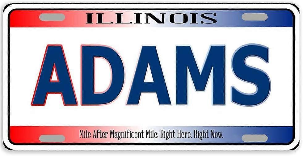 Illinois State Chicago City Metal Car Tag Auto Tag Plate Cover με 4 τρύπες 12 x 6 ίντσες