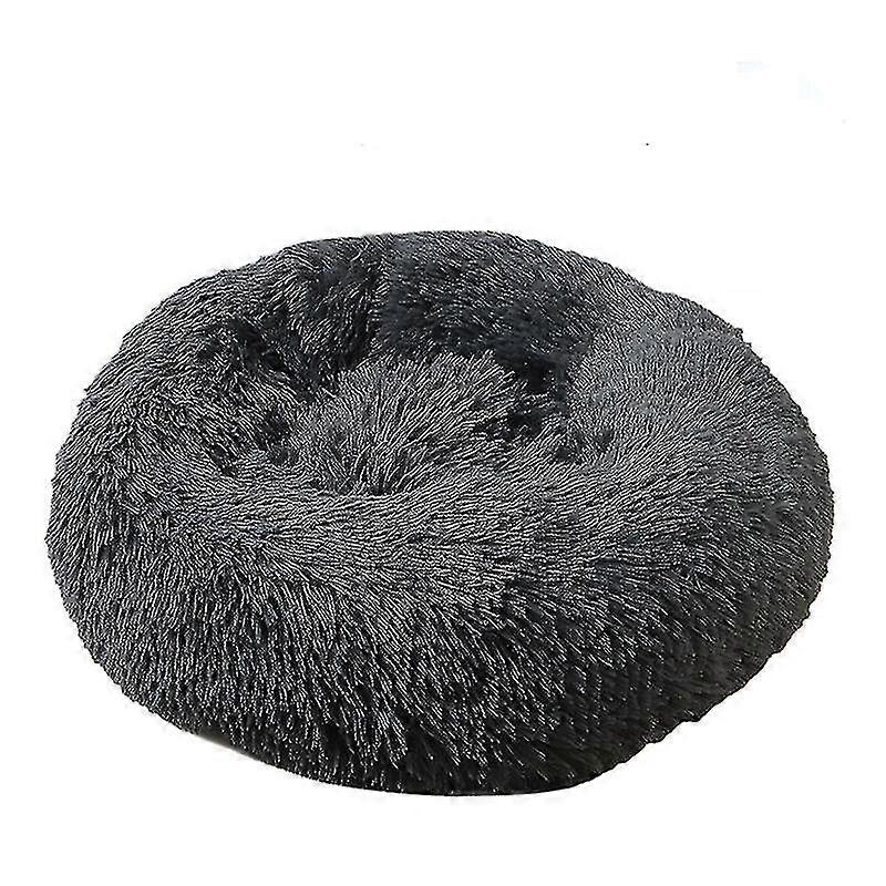 Washable Calming Comfy Donut Style Plush Pet Cat Or Dog Bed