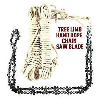 48 Inch High Reach Tree Hand Rope Chain Saw Cutter On Both Side Outdoor Tool