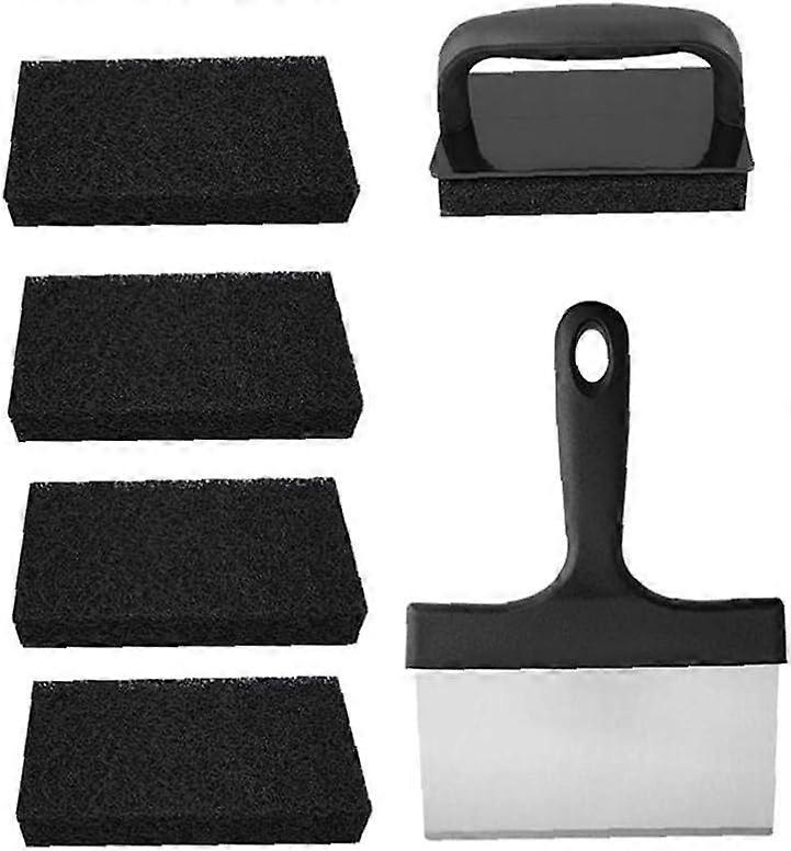 Cleaning Kit, Barbecue Cleaning Tools, Multi-Function Barbecue Roasting Scraper Brush Cleaner