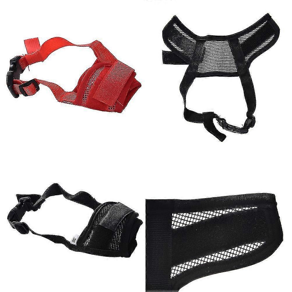 1pc Dog Adjustable Mask Bark Bite Mesh Mouth Muzzle Grooming Anti Stop Chewing