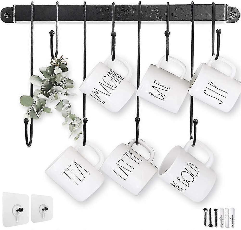 Wall   Holder, Hand-Forged   Hook With Adjustable Hooks, Storage Box And