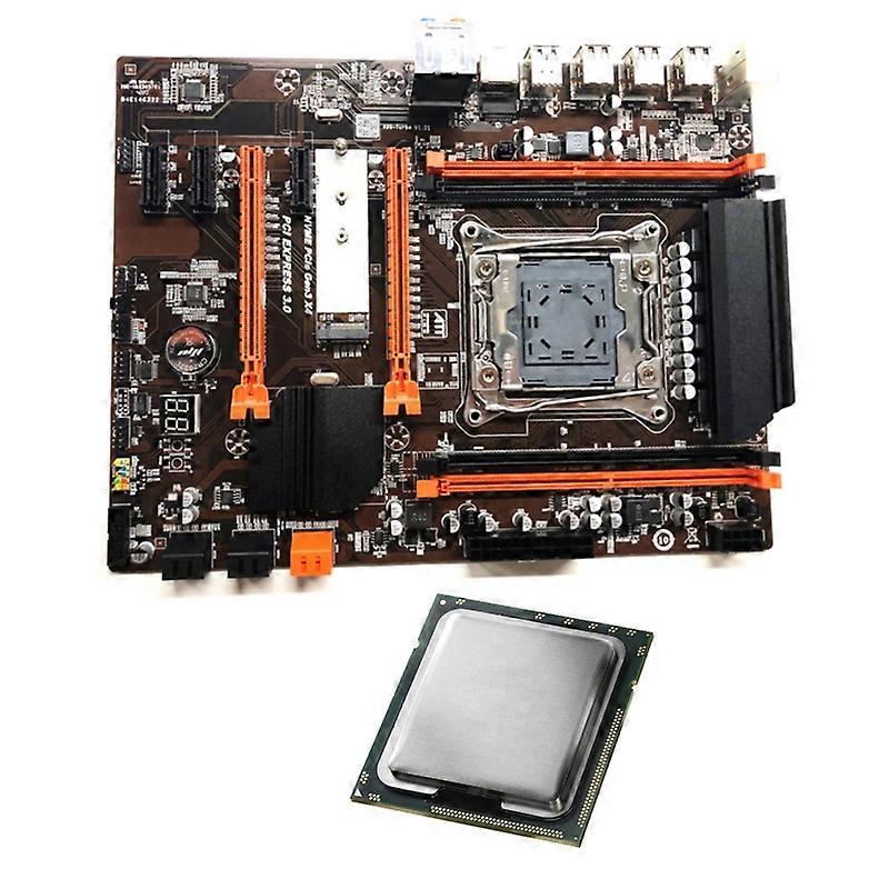 X99 Computer Motherboard Four DDR4 Support LGA 2011-3 With Xeon E5 2620 V3 CPU