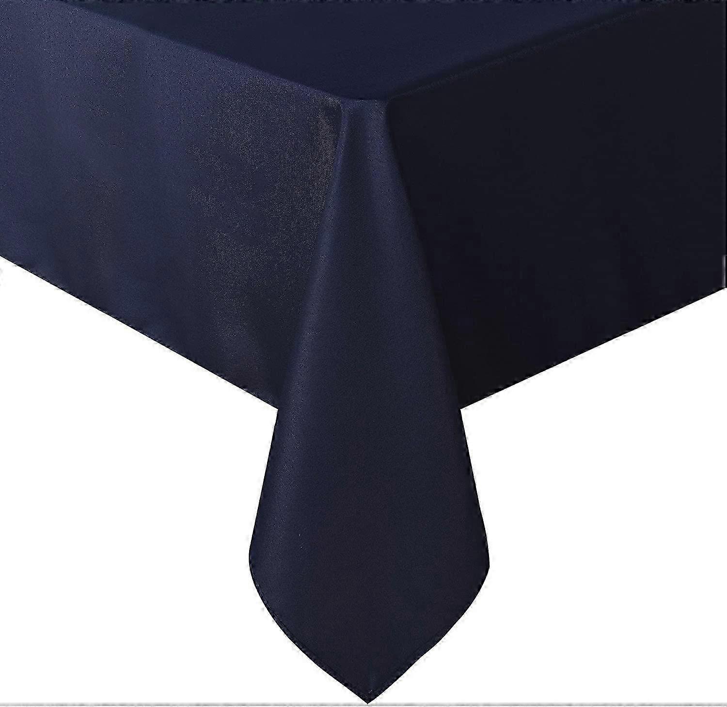 140*200 cm - Stain and Wrinkle Resistant Washable Polyester Tablecloth, Black