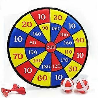 Kids Dart Board med 2 klebrig baller, 2 selvklebende Dart Utendørs sammenleggbar Dart Brettspill Set Party Games Leker Gaver