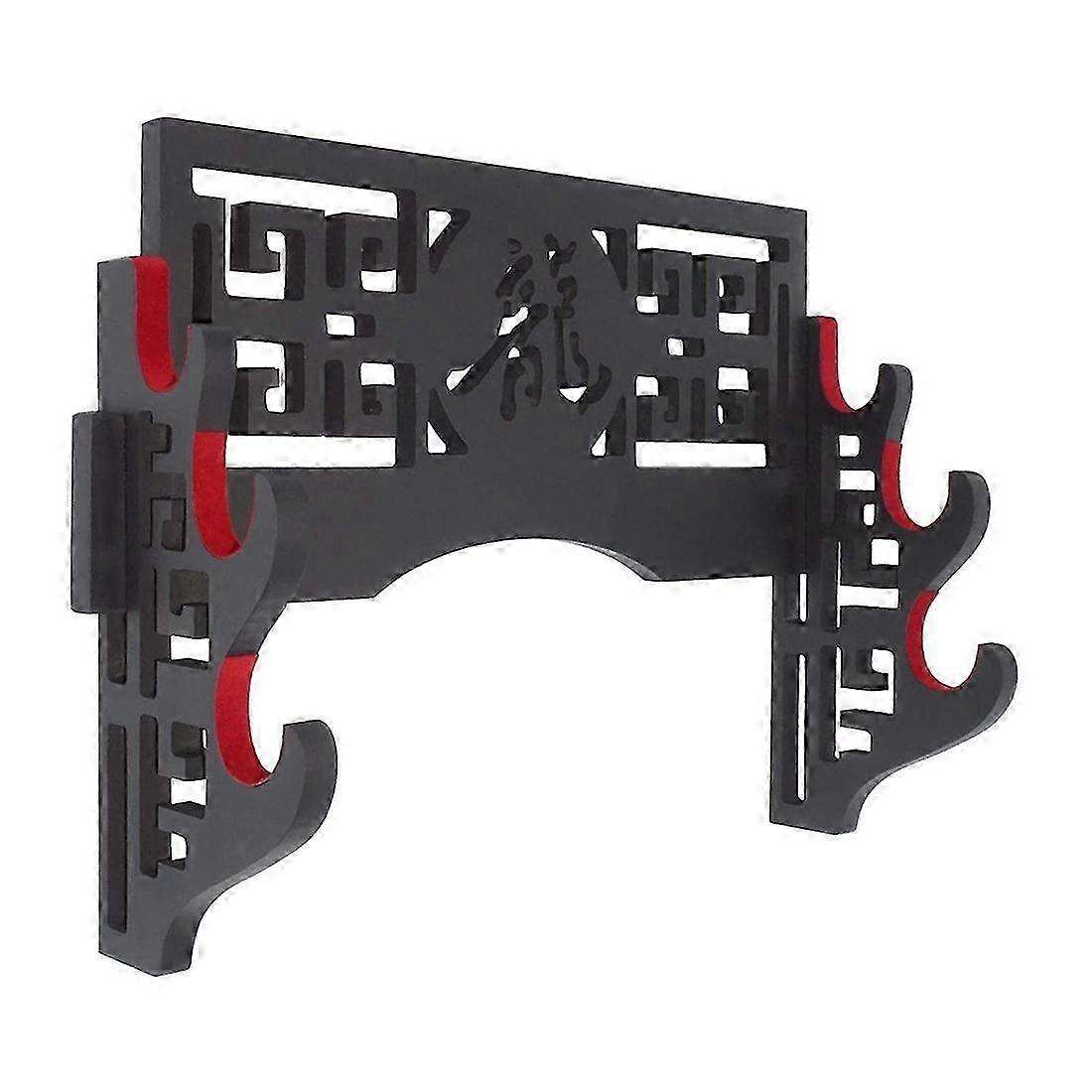 Velvet Protect Sword Wall Mount Sword Holder Display Stand with Felt Strips Compatible with Katana W