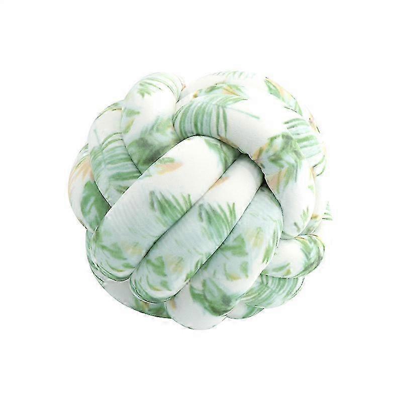 Small Knot Pillow with Three-strand Ball Design for Couch Decoration