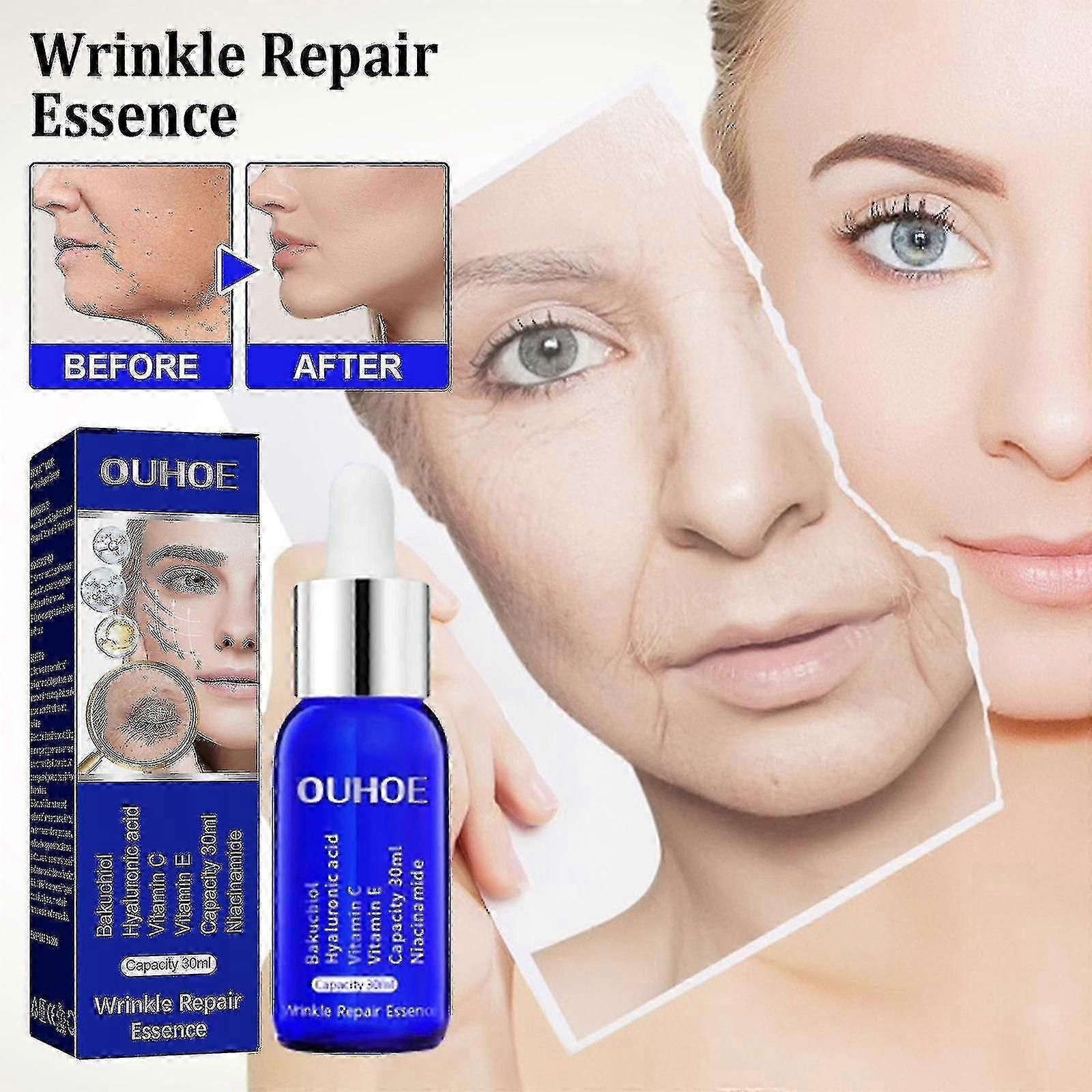 OUHOE Wrinkle Repair Essence fades fine lines and wrinkles, tightens and softens skin, moisturizes and anti-wrink