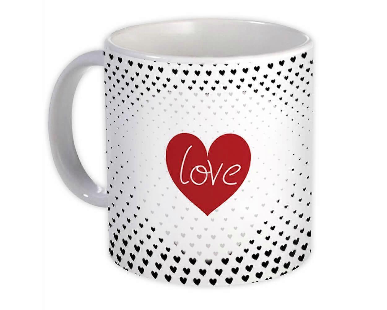 ギフトマグカップ:ハートとラブバレンタイン