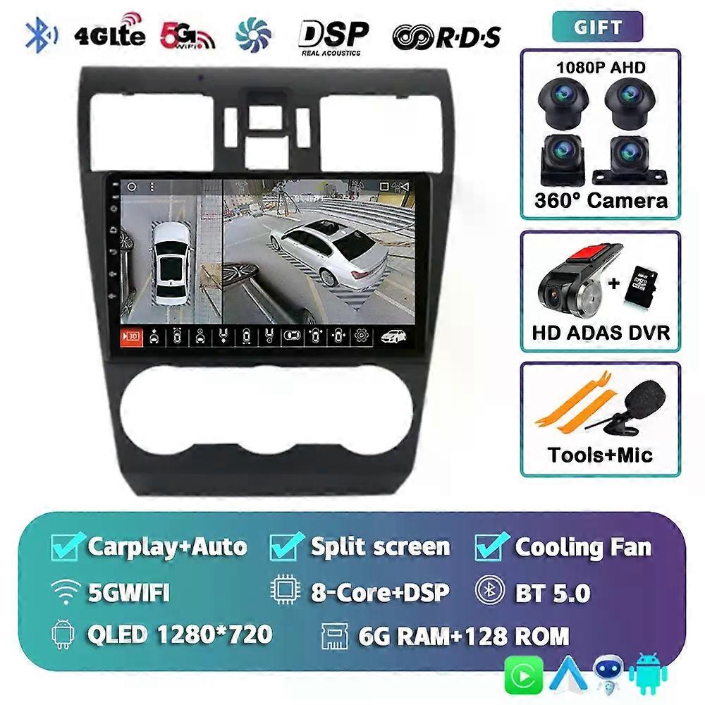Android 14 Carplay Auto For Subaru Wrx Forester 4 Sj 2016 - 2022 Car Radio Multimedia Player Stereo Navigation Gps Wifi+4g Dps