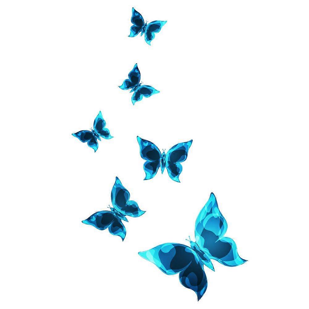 Blue luminous small butterfly wall sticker