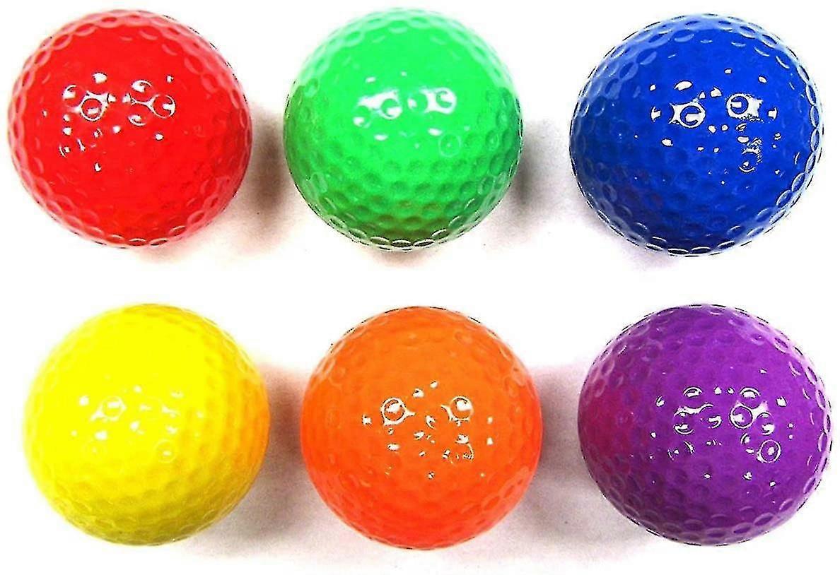 Mixed Colored Golf Ball, Driving Range Golf Balls,golf Practice Ball(six Color)