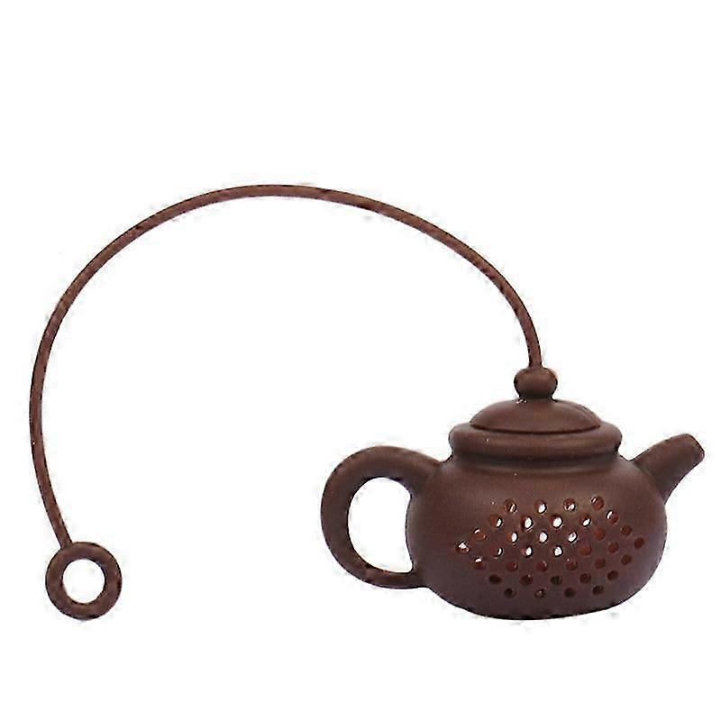 Teapot-Shape Tea Maker Infuser Strainer Silicone Bag Leaf Filter Diffuser Tool JIKAIX
