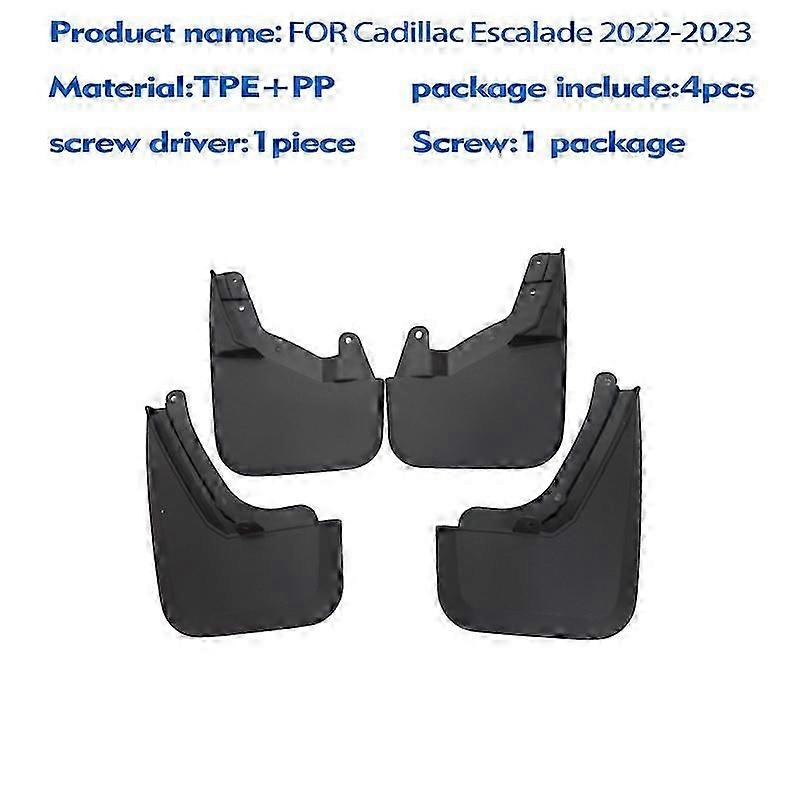 Unbrand POUR cadillac Escalade 2022 2023 2024 garde-boue garde-boue anti-éclaboussures garde-boue ac