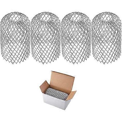 4pcs Aluminum Gutter Screen, Metal Gutter Guard Filter, Expandable, for Downpipe Fittings