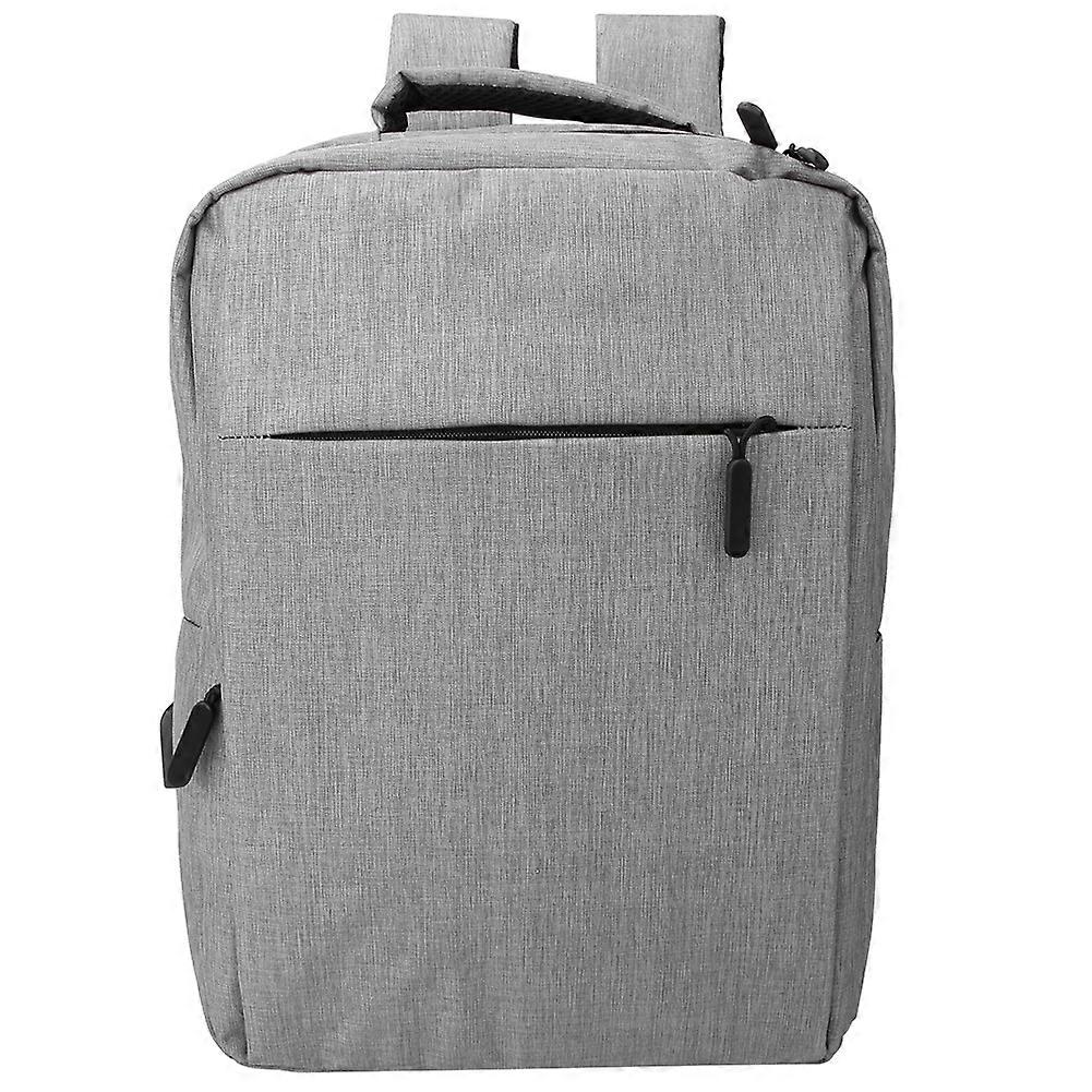 في الهواء الطلق للجنسين السفر أكسفورد القماش حقيبة كتف مريحة حقيبة الظهر سعة كبيرة (رمادي)