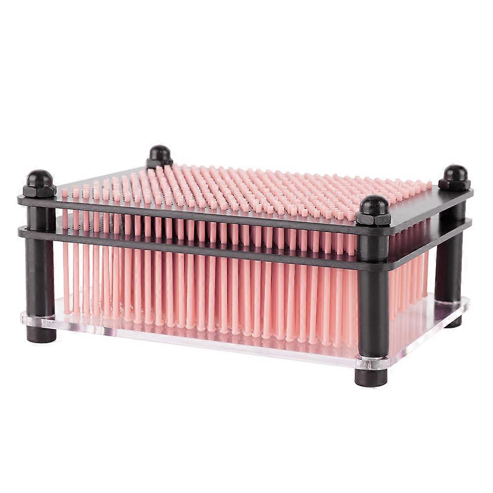 Muoviset 3D-nastataideveistoksetLelu lapset ja aikuiset oppivat lahjatyöpöydän koristelu (vaaleanpunainen)