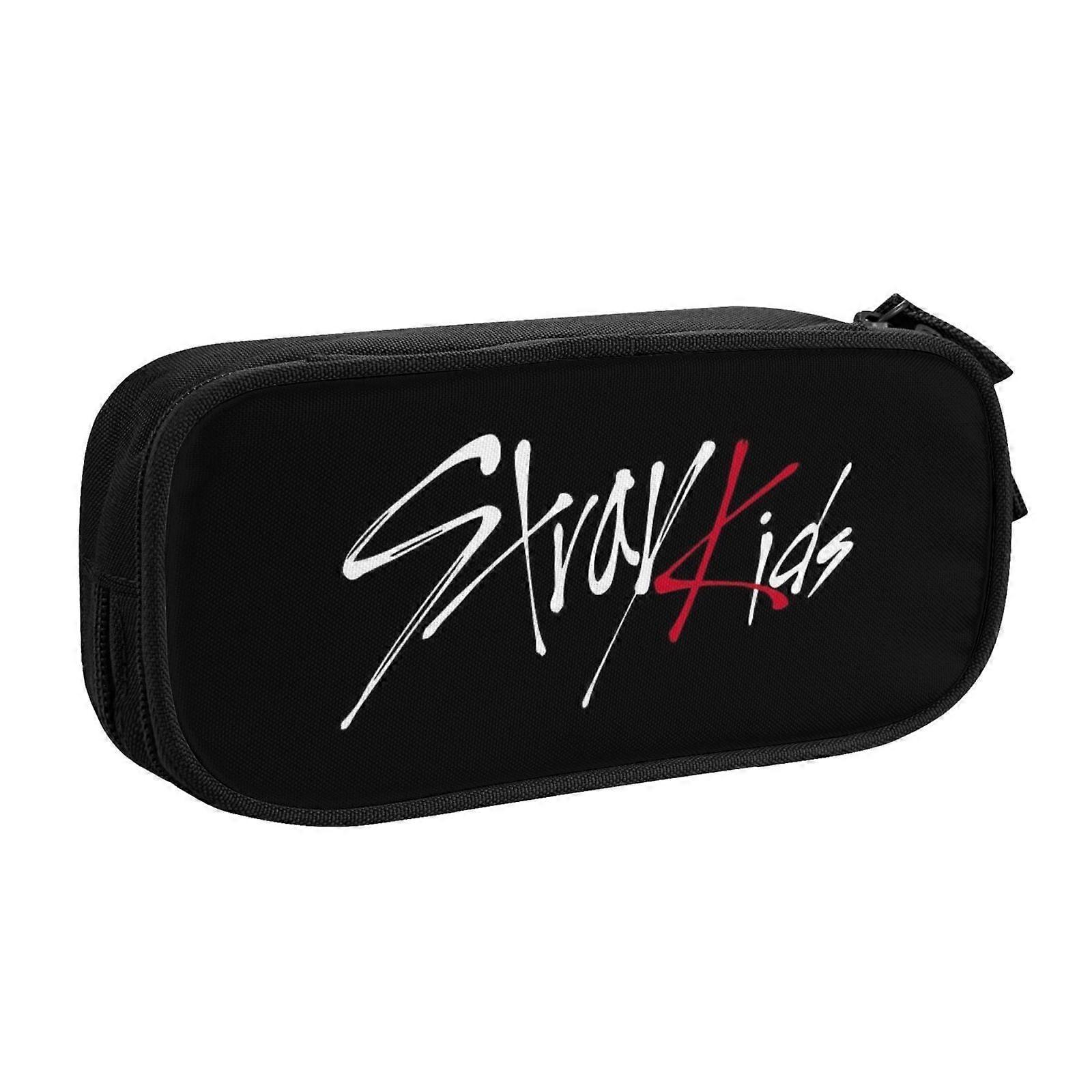 i1387 Kpop αδέσποτη περίπτωση μολυβιών παιδιών, Pencase πολλαπλών χρήσεων, μεγάλη χωρητικότητα ανθεκτική τσάντα στυλό αποθήκευσης κασετών μολυβιών StationerywtBD4767