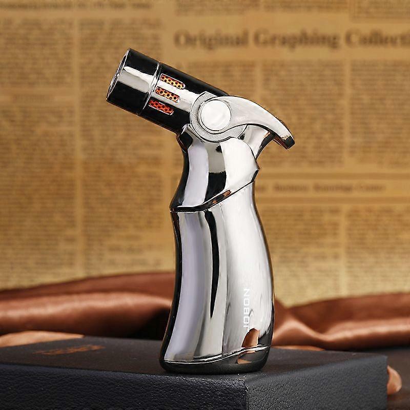 Desktop Four-Straight Cigar Lighter Fire Force Adjustable Inflatable Windproof Lighter