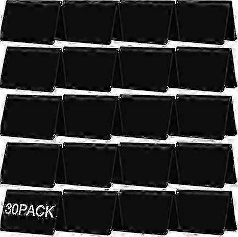 30パックミニ黒板テーブルテントサイン4 x 2.9インチ - 食品用黒板ラベル - 小さなテントスタイルの黒板サイン