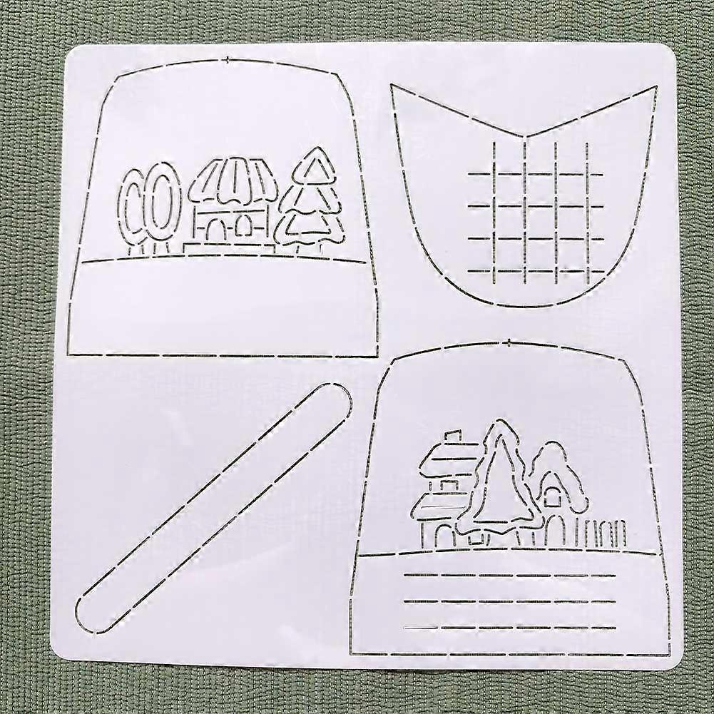 Plastic Flexible Patchworks Stencil Plastic Patchworks Tool for Sewing Embroidery Enthusiasts