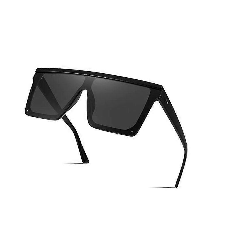 Oversized Sonnenbrille Herren Damen Flat Top Square Trendy Visor Shades UV400