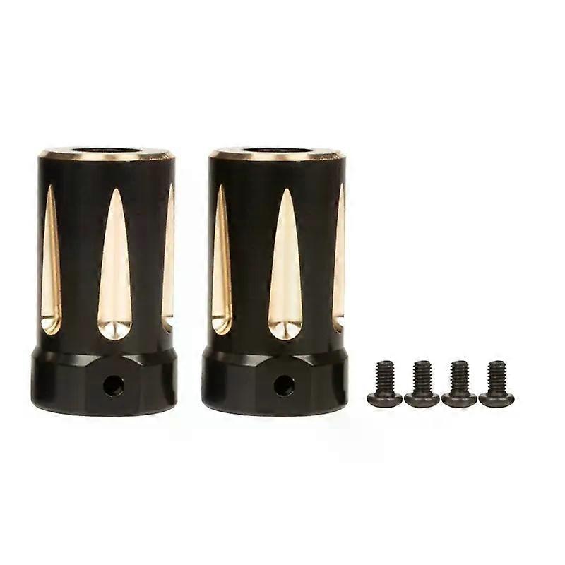 2Pcs RC Rear Cup Adapter Brass Cube Weights for 1/10 Axial Widers 90018 RR10 Remote Control Crawler Car