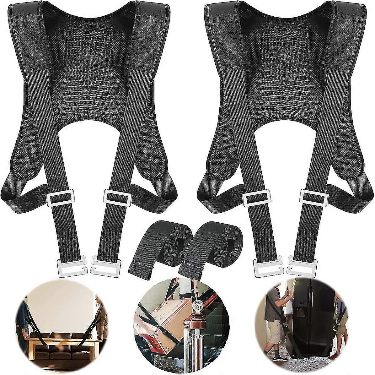Moving Straps Lifting Straps compatible Moving Furniture Straps, 2 Person Shoulder Lifting and Moving System, Shoulder Moving Strap Harness compatible