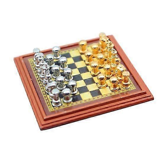 迷你玩具屋棋桌套装游戏配件装饰迷你房子板房娃娃形状适合1/6,1/12娃娃屋