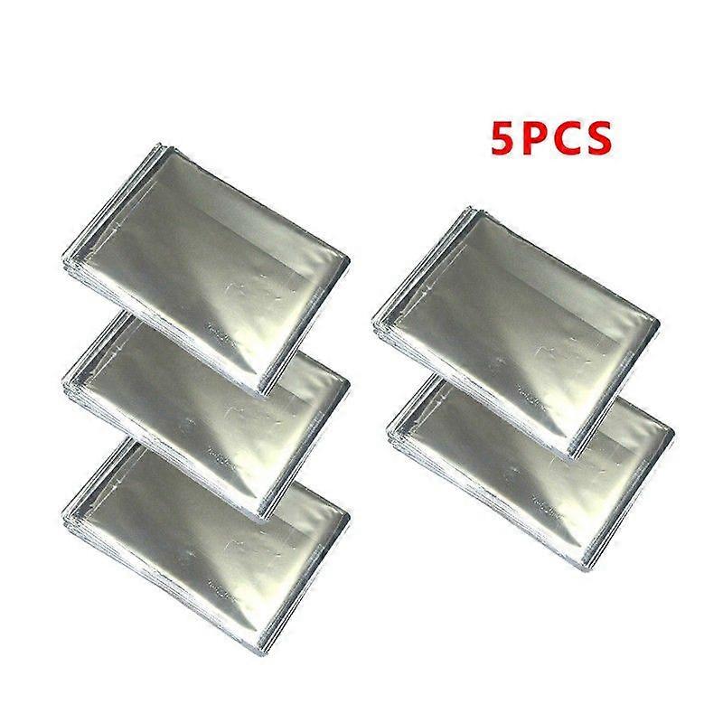 שמיכת חירום הישרדות בחוץ הצלה עזרה ראשונה רדיד אלומיניום שמיכה תרמית היפותרמיה עמידה בפני רוח רב שימושית לחקר קמפינג