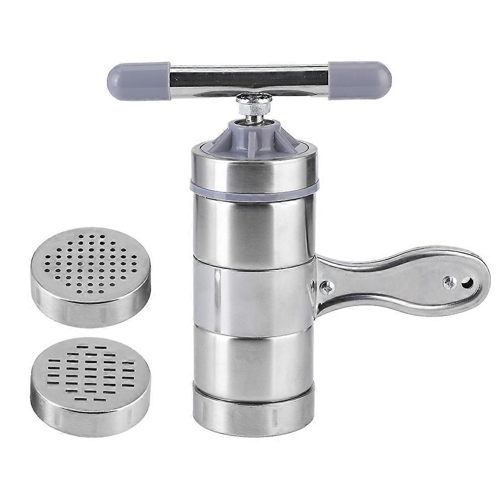 Stainless Steel Household Manual Noodles Maker DIY Noodle Pressing Making Machine with 2 Molds