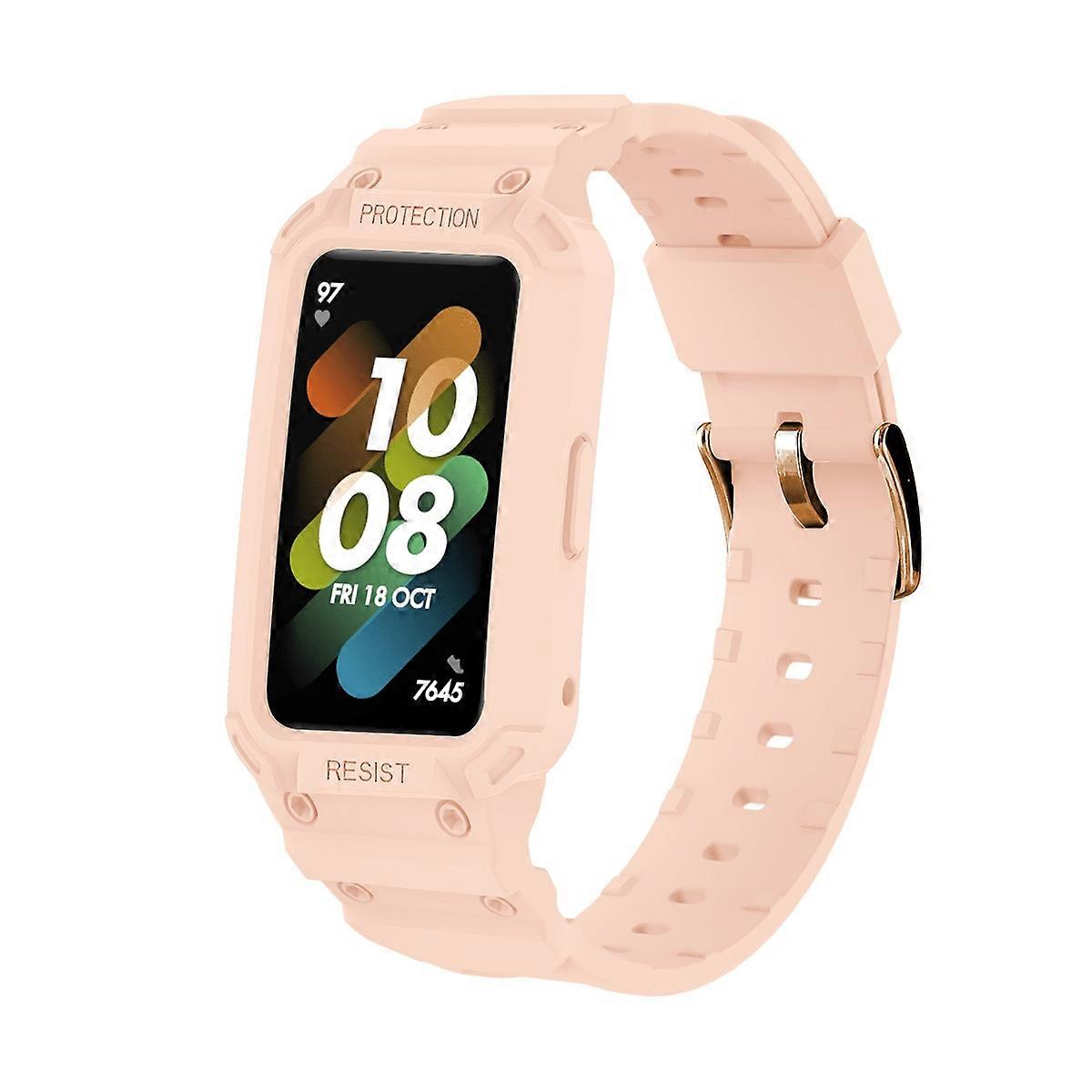 For Huawei Band 6 / 7 / Honor Band 6 JSM Integrated TPU Adjustable Elastic Watch Band