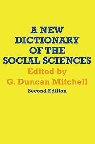 A New Dictionary of the Social Sciences