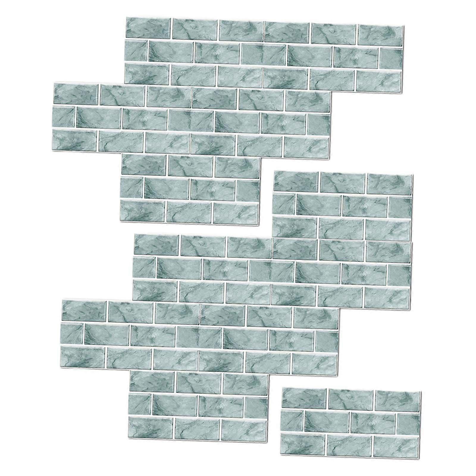 12Pcs Faux Bricks Wallpapers Decorative Rustic Imitation Bricks Wall Tiling for