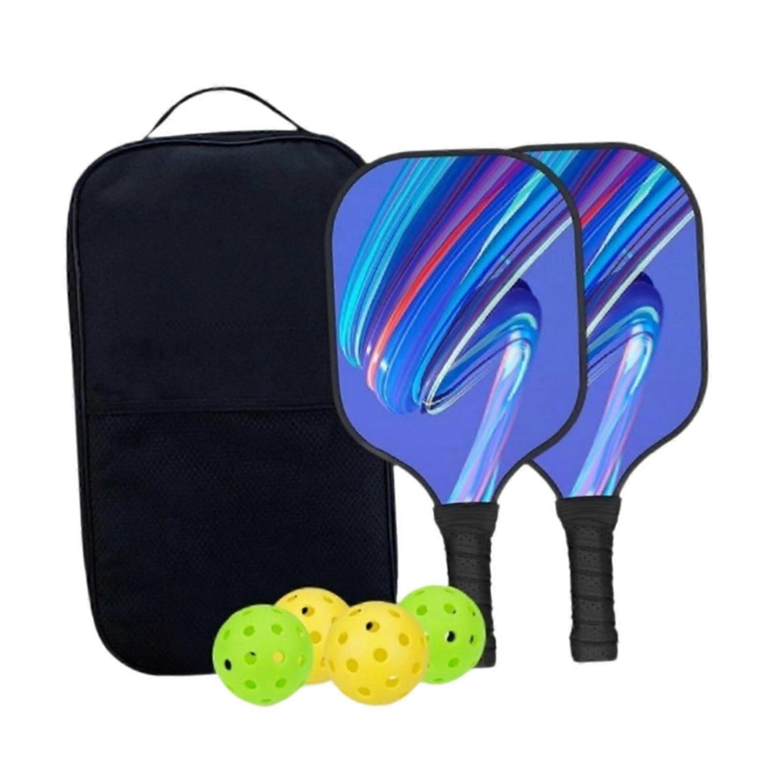 Pickleball paddlar set med 2 pickleballracketar pickleball utrustning utbildning