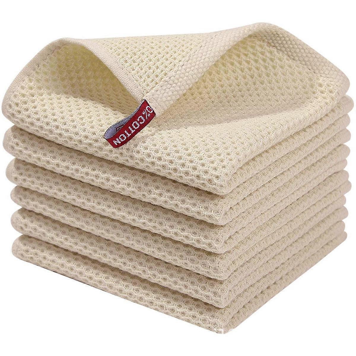Soft kitchen towels, waffle structure, for household kitchen tableware