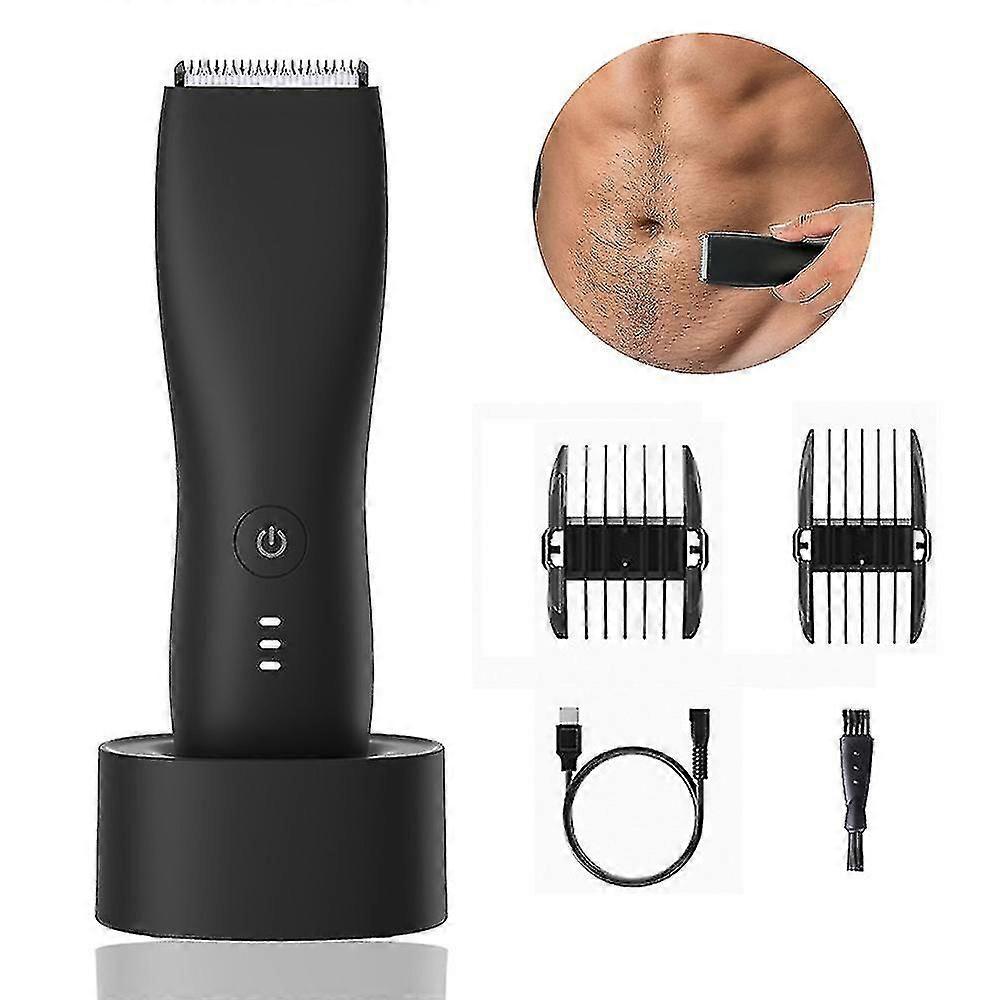 男性のためのボディヘアトリマー電気ボディグルーマーUSB充電式ヘアクリッパー防水男性衛生カミソリ