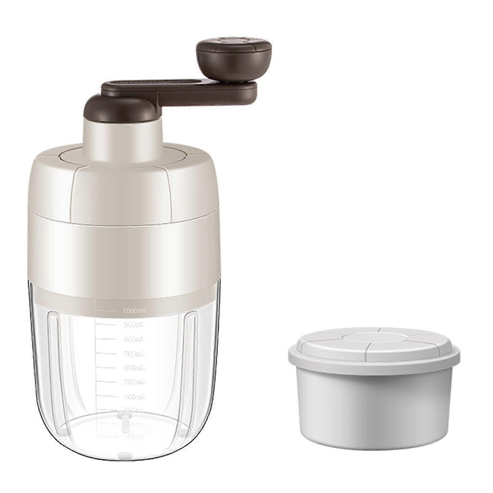 Manual Shaved Ice Shaver Snow Cone Machine Labor Saving Small Manual Ice Crusher for Household