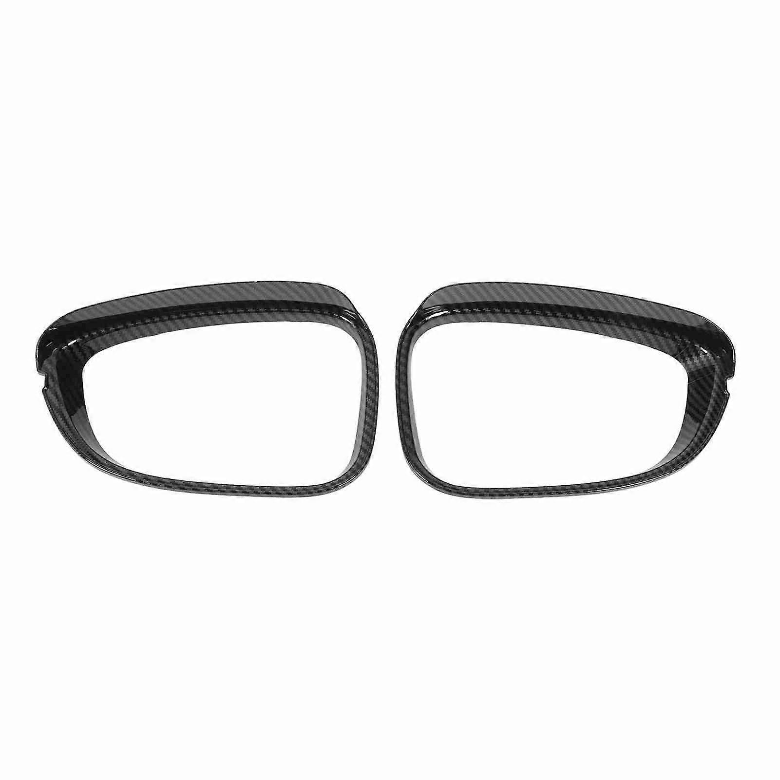 2Pcs Rearview Mirror Eyebrow Frame Cover Trim Carbon Fiber Style Side Mirror Rain Visor Eyebrow Frame Trim for Accord 2023