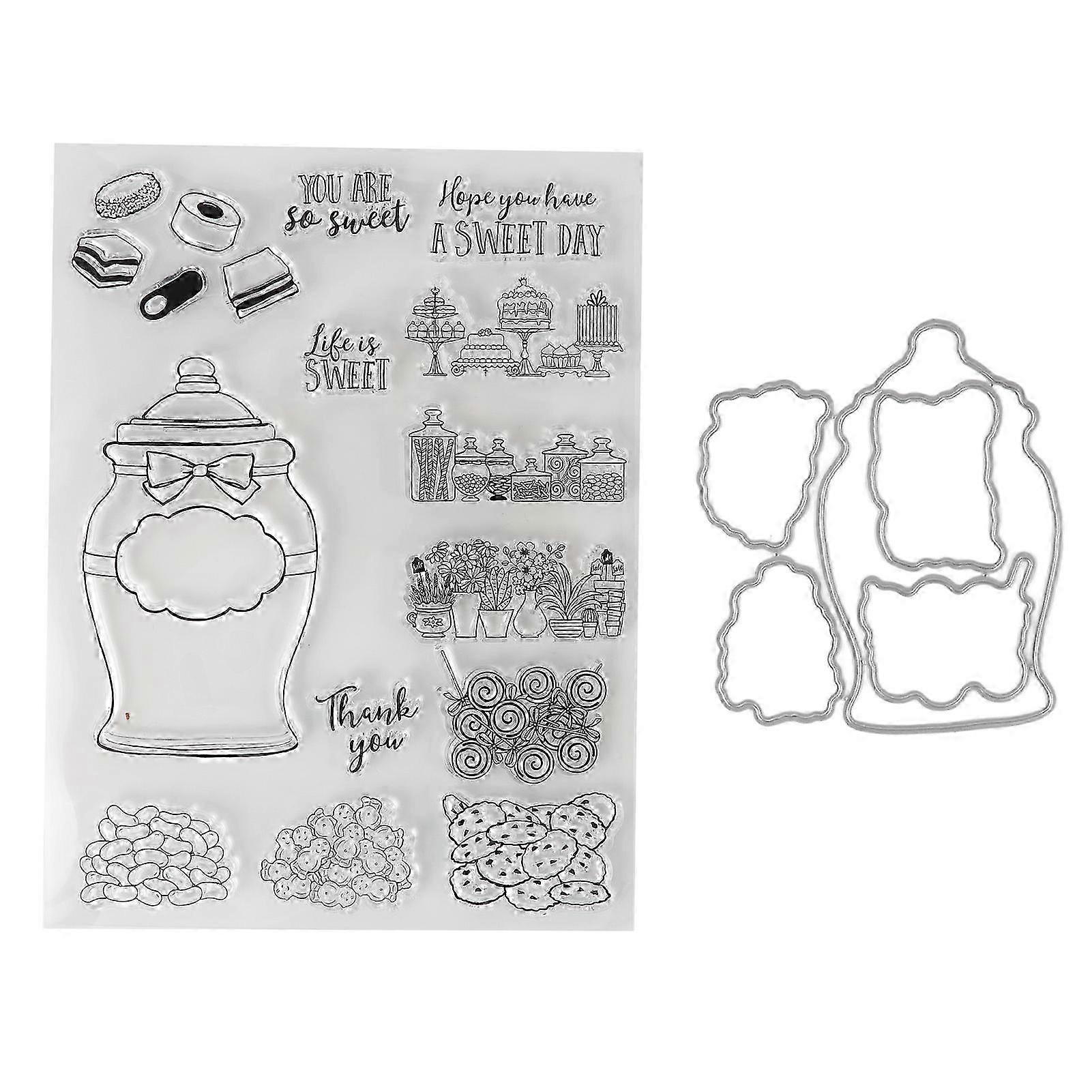 Transparent Stamp Candy Style Durable TPR Clear Stamping Widely Used Clear Stamp for Notebook Card Envelope