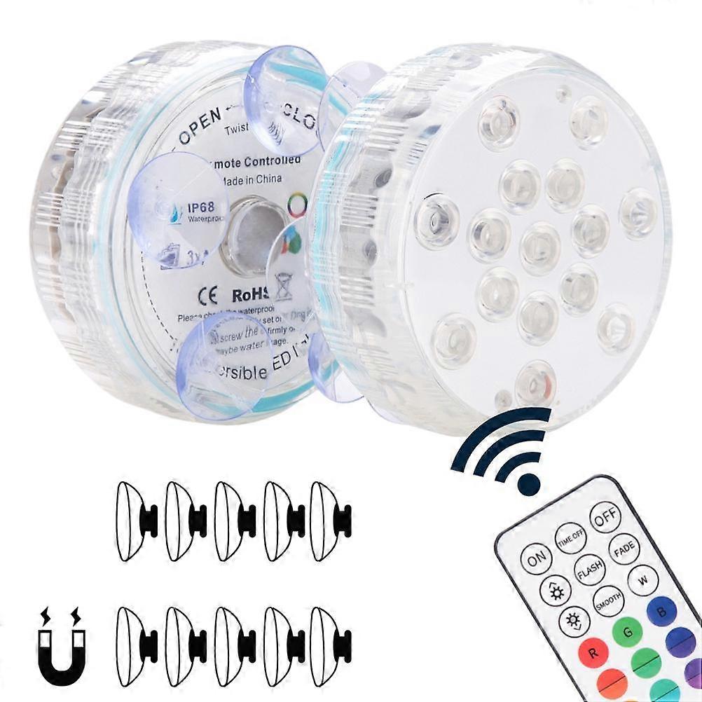 Illuminate Your Aquatic Dreams With Our Waterproof Submersible LED Lights, Vibrant Color Changing Underwater Decorative Lighting For Pools,