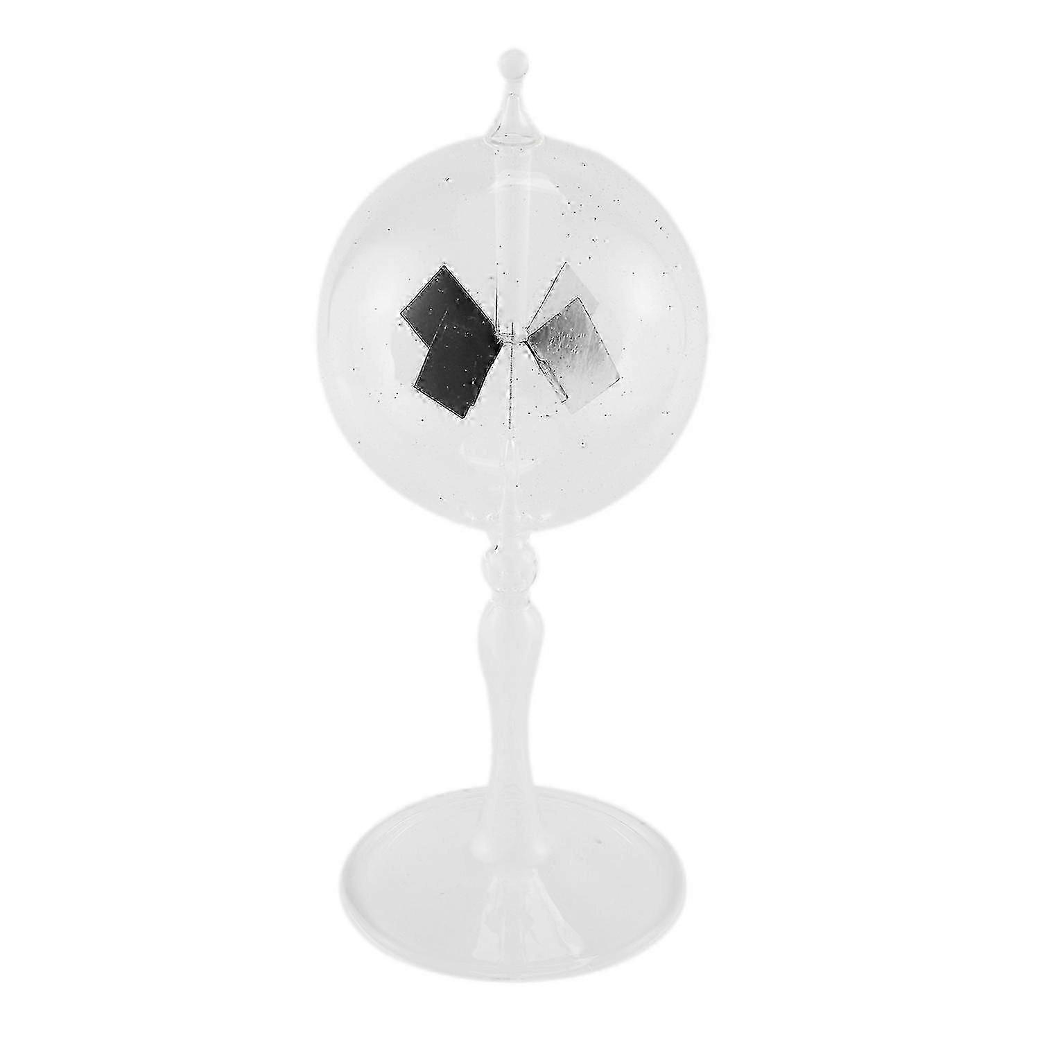20.5cm Glass Solar Powered Crookes Radiometer Light Mill/Educational Teaching Study Tool/Office