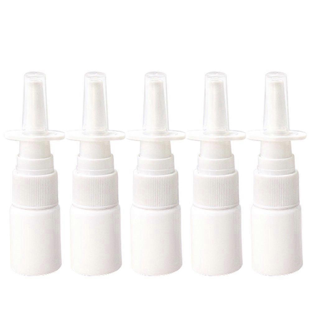 10Pcs 10Ml Bottle Refillable Plastic Mist Nose Nasal Sprayer