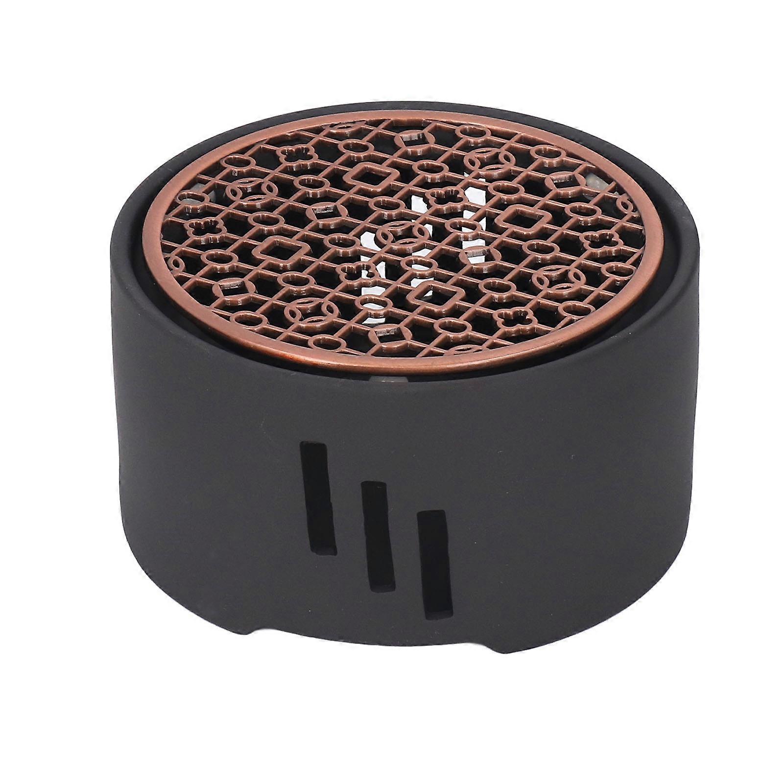 Teapot Warmer Kit with Bronze Color Mat Functional Convenient Tea Warm Tool for Coffee Beverages