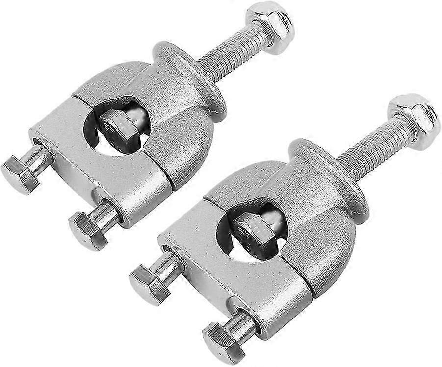 "1 Pair 7/8' 22mm Silver Handle Bar Mount Mount Riser Clamp For ATV Motorcycle"