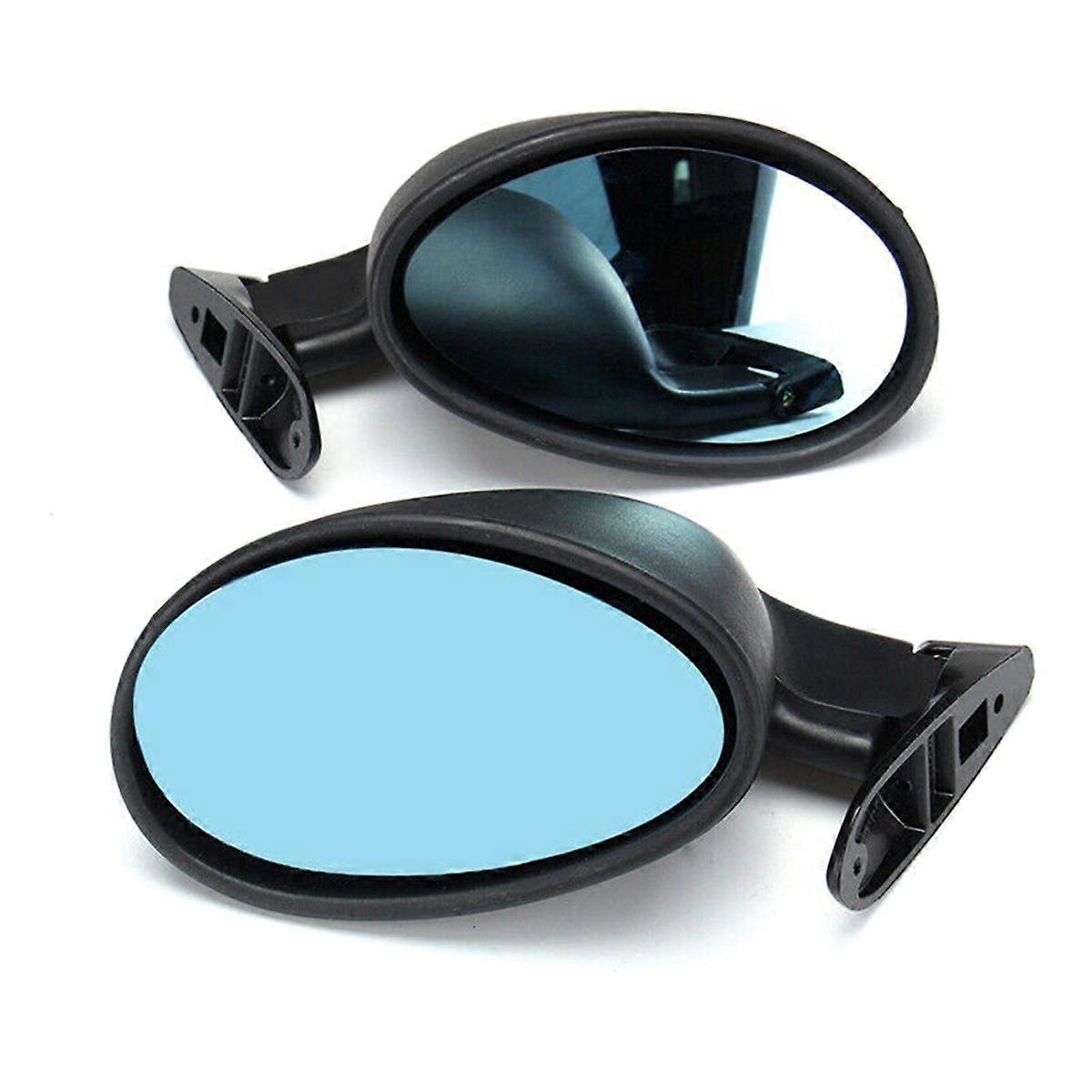 Car Modification Retro Rearview Mirror F1 Blue Door Wing Side Mirror
